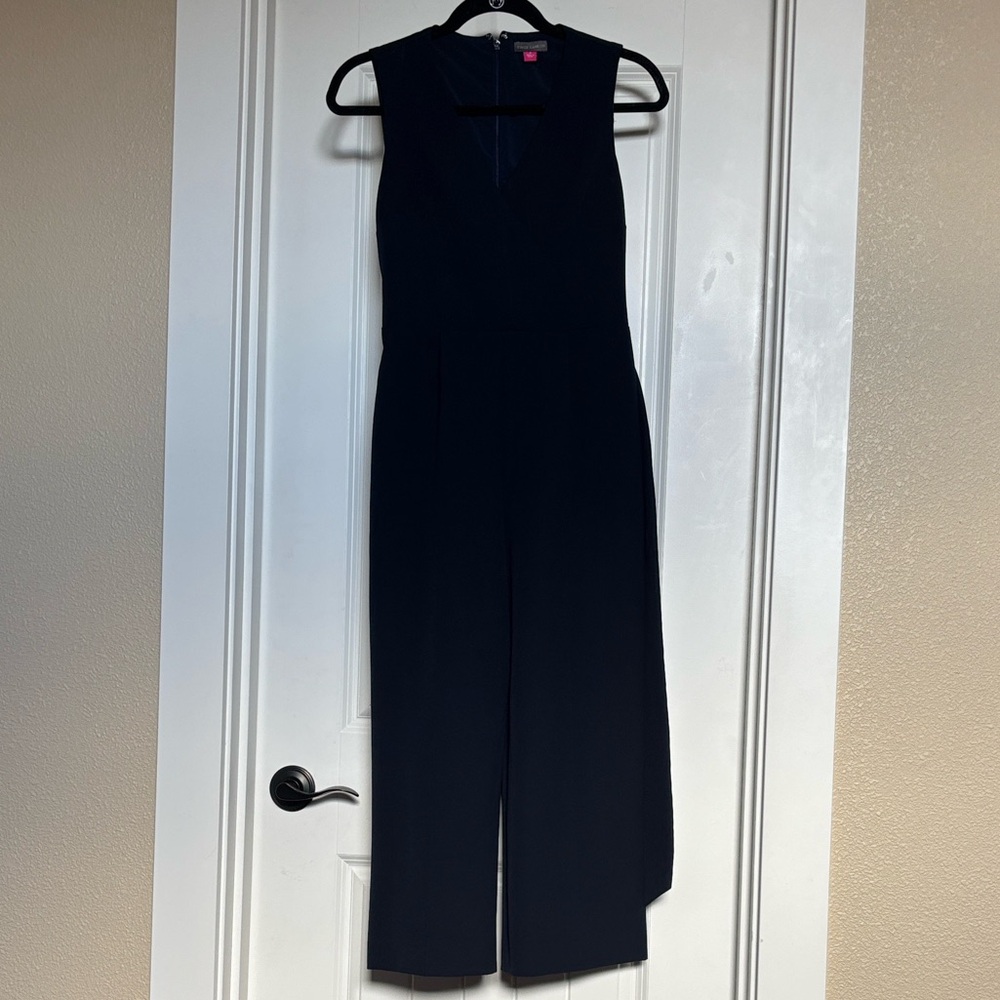VINCE CAMUTO Navy Sleeveless Jumpsuit - Picture 6 of 6